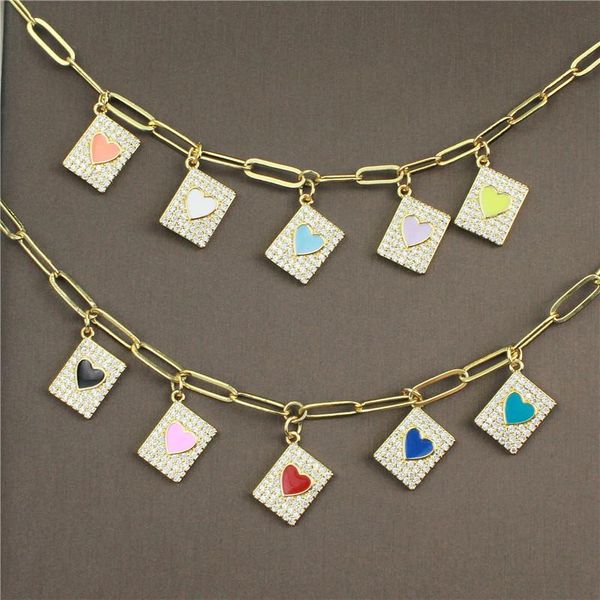 pendant necklaces 18inch 10pcs/lot heart shape cz/enamel necklace,multicolor plated cz component jewelry, copper necklace wholesale, Silver
pendant necklaces 18inch 10pcs/lot heart shape cz/enamel necklace,multicolor plated cz component jewelry, copper necklace wholesale, Silver
