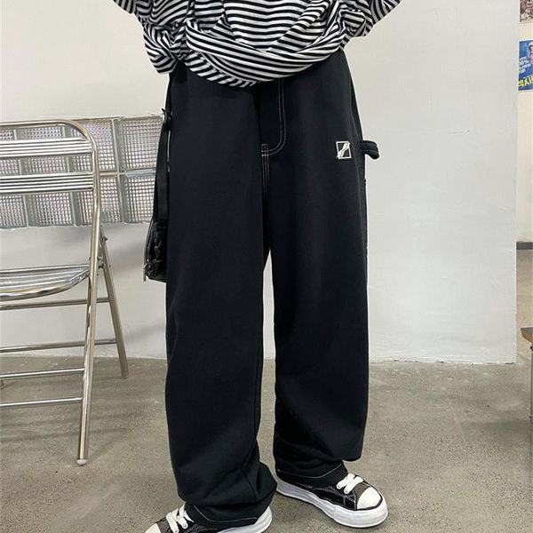 men's pants 2021 spring autumn casual men trousers loose high street women cotton black fashion elegant bottoms t1217
men's pants 2021 spring autumn casual men trousers loose high street women cotton black fashion elegant bottoms t1217