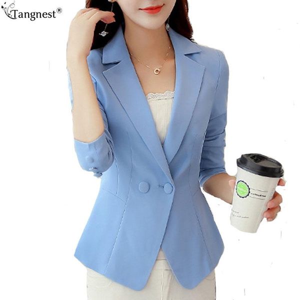 women's suits & blazers tangnest women fashion slim blazer feminino 2021 spring s-3xl solid color single button office lady blaser, White;black
women's suits & blazers tangnest women fashion slim blazer feminino 2021 spring s-3xl solid color single button office lady blaser, White;black