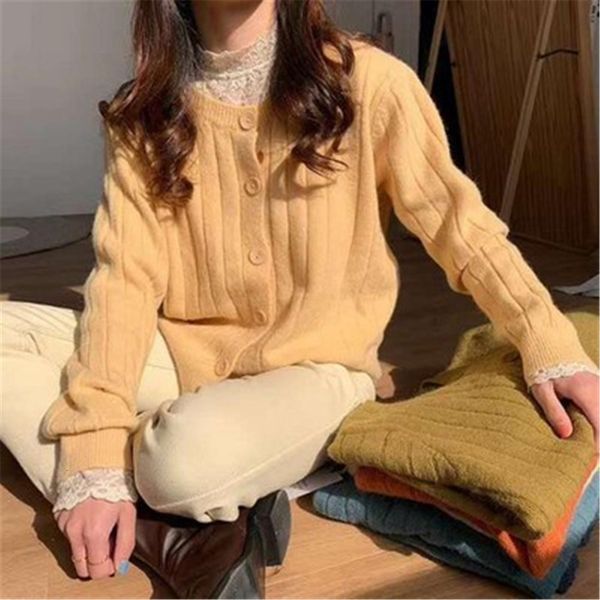 women's knits & tees beautiful korean female cardigan basic autumn clothes, long sleeve, for fresh vintage ladies knitted y5924 30sm, White
women's knits & tees beautiful korean female cardigan basic autumn clothes, long sleeve, for fresh vintage ladies knitted y5924 30sm, White