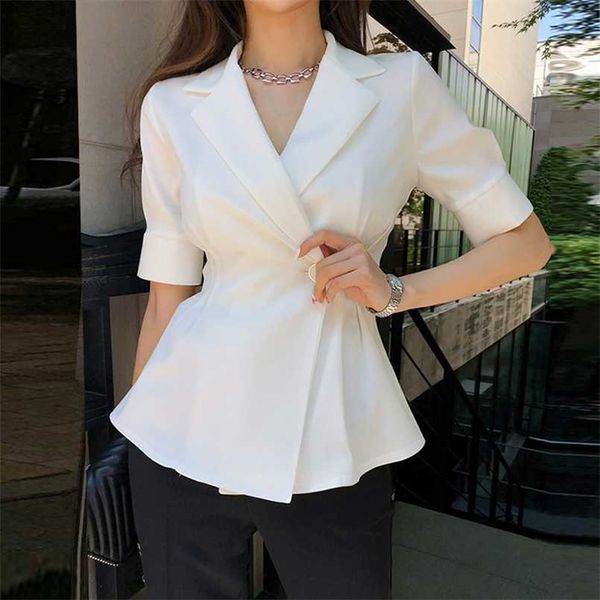 hma summer casual solid short sleeve women jacket women slim black and white jackets coats feminino 211014, Black;brown
hma summer casual solid short sleeve women jacket women slim black and white jackets coats feminino 211014, Black;brown