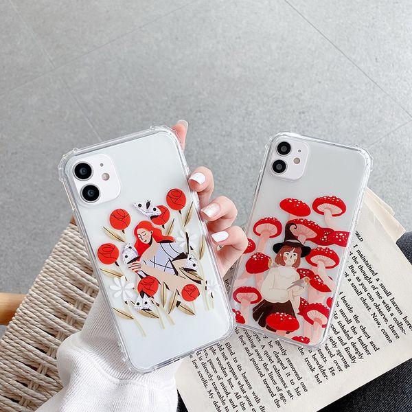 flower or mushroom girl pattern transparent phone cases for iphone 12 11 pro promax x xs max 7 8 plus shockproof protect cover
flower or mushroom girl pattern transparent phone cases for iphone 12 11 pro promax x xs max 7 8 plus shockproof protect cover
