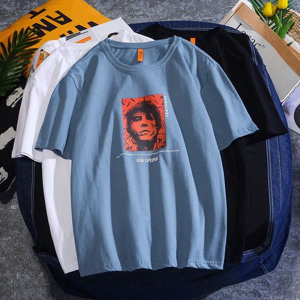 men's t-shirts summer streetwear t-shirt short-sleeved men tshirt combed cotton round neck 2021 harajuku fashion short sleeve, White;black
men's t-shirts summer streetwear t-shirt short-sleeved men tshirt combed cotton round neck 2021 harajuku fashion short sleeve, White;black