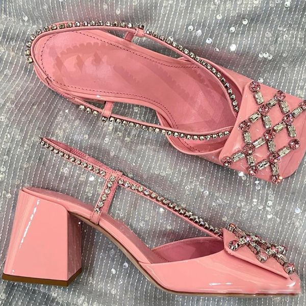 crystal sandals women's summer new versatile square head one pedal high thick heel full drill exposed toe rhinestone sandal outlets, Black
crystal sandals women's summer new versatile square head one pedal high thick heel full drill exposed toe rhinestone sandal outlets, Black