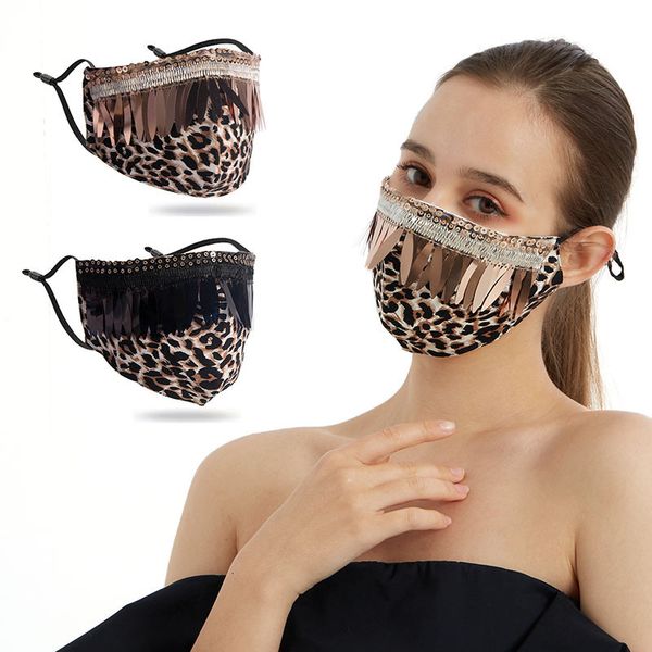 cotton personality tassel innovative adjustable wash digital printing women's leopard mask
cotton personality tassel innovative adjustable wash digital printing women's leopard mask