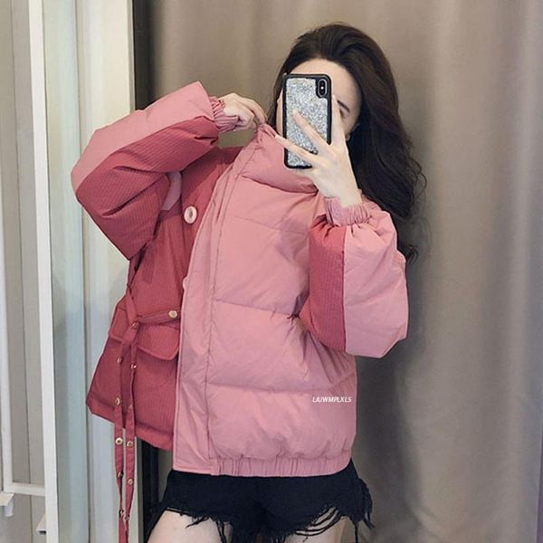 women's down & parkas women jacket padded outwear winter oversize parka loose stand collar coat elegant casual puffer, Black
women's down & parkas women jacket padded outwear winter oversize parka loose stand collar coat elegant casual puffer, Black