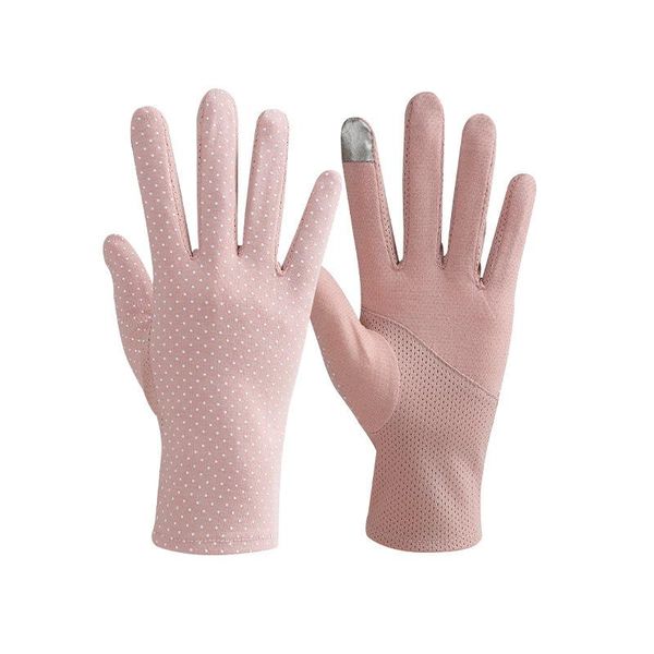 five fingers gloves women summer sunscreen mesh breathable ladies anti-uv driving polka dot thin female touch screen glove, Blue;gray
five fingers gloves women summer sunscreen mesh breathable ladies anti-uv driving polka dot thin female touch screen glove, Blue;gray