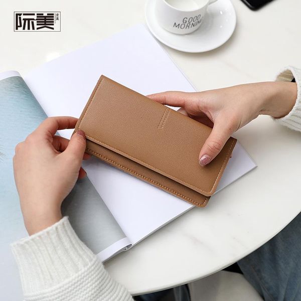 wallets ultra thin long women's purse buckle card position soft leather wallet, Red;black
wallets ultra thin long women's purse buckle card position soft leather wallet, Red;black