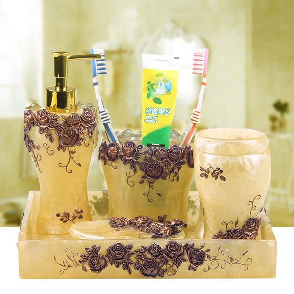bath accessory set dinner authentic toiletries kit wedding supplies five sets of bathroom european style suite
bath accessory set dinner authentic toiletries kit wedding supplies five sets of bathroom european style suite