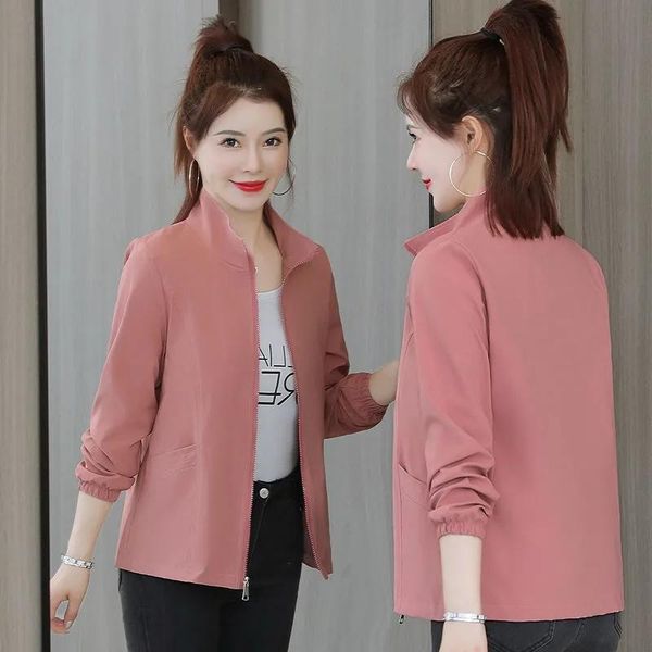 women's jackets jacket women spring autumn 2021 korean loose casual short windbreaker female mujer solid color with lining 349, Black;brown
women's jackets jacket women spring autumn 2021 korean loose casual short windbreaker female mujer solid color with lining 349, Black;brown