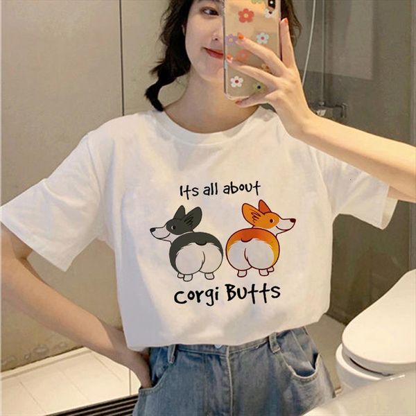 showtly puppy corgi buffs womens t shirt clothing happy streetwear funny smile cartoon cute o neck casual short sleeve, White
showtly puppy corgi buffs womens t shirt clothing happy streetwear funny smile cartoon cute o neck casual short sleeve, White