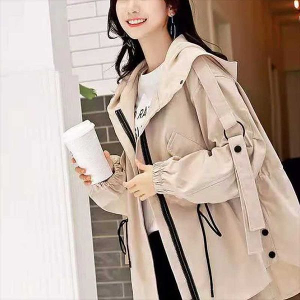women's vests workwear windbreaker mid-length 2021 hong kong style loose coat, Black;white
women's vests workwear windbreaker mid-length 2021 hong kong style loose coat, Black;white