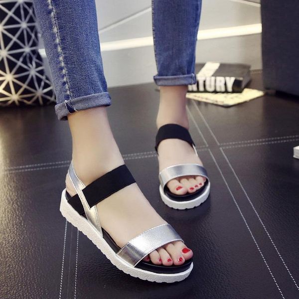 white fashion sandals women summer slip on shoes peep-toe flat open toe elastic band heel ladies flip flops sandal, Black
white fashion sandals women summer slip on shoes peep-toe flat open toe elastic band heel ladies flip flops sandal, Black