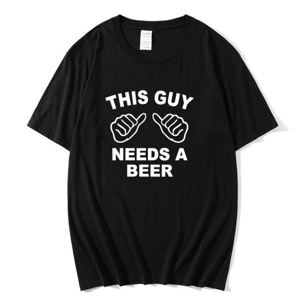 men's t-shirts summer men t-shirt homme streetwear this guy needs a beer funny short sleeved cotton tee camisetas, White;black
men's t-shirts summer men t-shirt homme streetwear this guy needs a beer funny short sleeved cotton tee camisetas, White;black