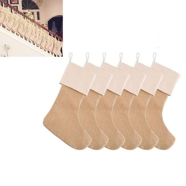 christmas decorations 1pc large burlap stockings jute xmas stocking plain fireplace decor decoration sock tree ornaments 2021
christmas decorations 1pc large burlap stockings jute xmas stocking plain fireplace decor decoration sock tree ornaments 2021