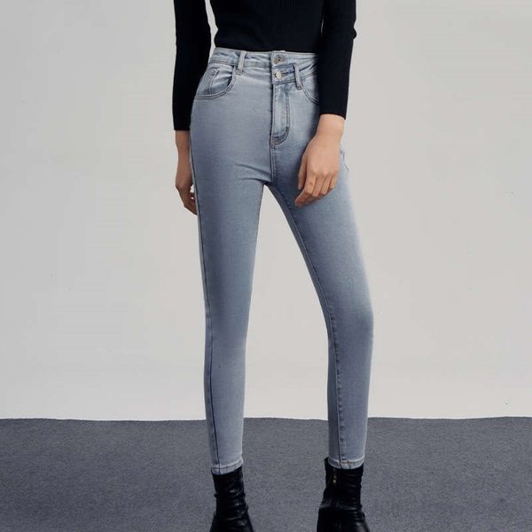 women's jeans cashmere winter high waisted slim and thickened elastic leg pants 320403039 tej0, Blue
women's jeans cashmere winter high waisted slim and thickened elastic leg pants 320403039 tej0, Blue