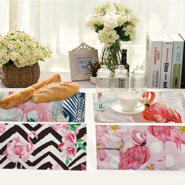 mats & pads flamingo green leaves table place for dining placemat decor tablecloth cover
mats & pads flamingo green leaves table place for dining placemat decor tablecloth cover