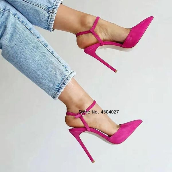 dress shoes ladies charming pointed toe suede leather pumps ankle strap thin high heels party, Black
dress shoes ladies charming pointed toe suede leather pumps ankle strap thin high heels party, Black
