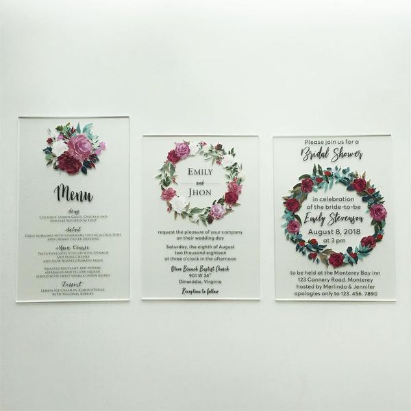 greeting cards customized 50 sets per lot beautiful watercolor style 5x7inch frosted acrylic wedding invitation
greeting cards customized 50 sets per lot beautiful watercolor style 5x7inch frosted acrylic wedding invitation