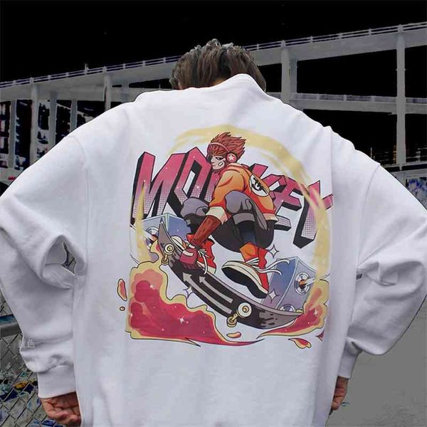 youth leisure men's 2021 spring and autumn hip hop national fashion cartoon wukong loose terry pullover, Black
youth leisure men's 2021 spring and autumn hip hop national fashion cartoon wukong loose terry pullover, Black