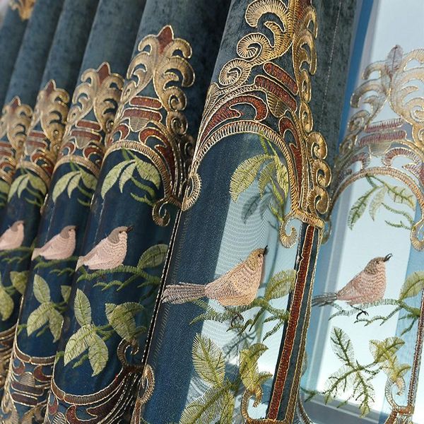 chinese classical luxury bird embroidery curtains for living room blue thick chenille semi-blackout el curtain & drapes
chinese classical luxury bird embroidery curtains for living room blue thick chenille semi-blackout el curtain & drapes