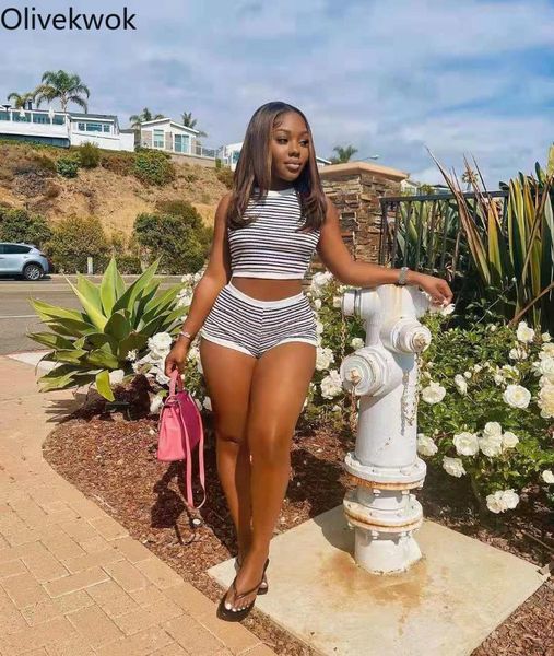 women's tracksuits olivekwok 2021 summer woman fashion short sets sleeveless printing casual striped two piece suits, Gray
women's tracksuits olivekwok 2021 summer woman fashion short sets sleeveless printing casual striped two piece suits, Gray