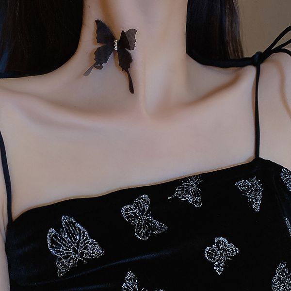 fashion diamond inlaid gauze bow necklace mori's personality design sense fashion clavicle chain temperament net red neck chain female, Black
fashion diamond inlaid gauze bow necklace mori's personality design sense fashion clavicle chain temperament net red neck chain female, Black