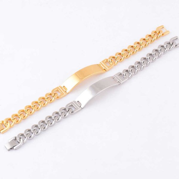 width 12 mm fashion stainless steel bracelet for men women jewelry gold and steel tone bracelets & bangles christmas gifts q0717, Black
width 12 mm fashion stainless steel bracelet for men women jewelry gold and steel tone bracelets & bangles christmas gifts q0717, Black