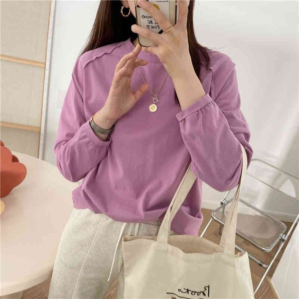 women's t-shirt 2021 spring summer women long sleeve cotton t-shirts round neck loose pullovers solid color casual tees t-shirt to, White
women's t-shirt 2021 spring summer women long sleeve cotton t-shirts round neck loose pullovers solid color casual tees t-shirt to, White