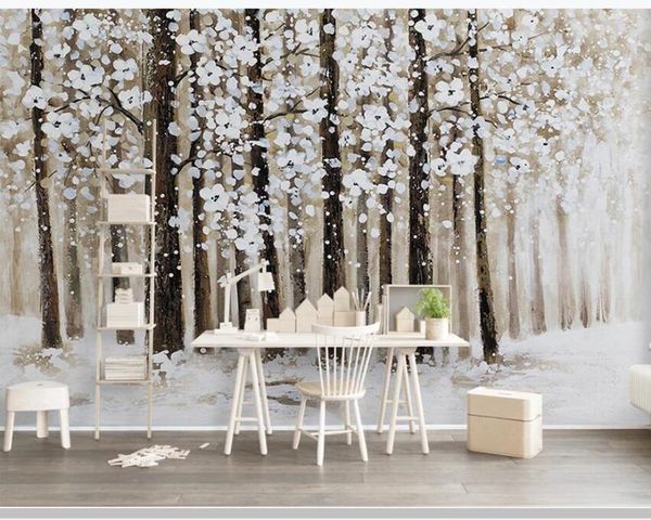 wallpapers papel de parede snow landscape woods forest flowers oil painting 3d wallpaper mural,living room bedroom wall papers home decor
wallpapers papel de parede snow landscape woods forest flowers oil painting 3d wallpaper mural,living room bedroom wall papers home decor
