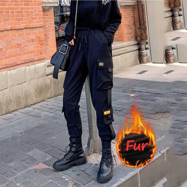 spring cargo pant high waist slim sport casual joggers black loose female trousers 210531, Black;white
spring cargo pant high waist slim sport casual joggers black loose female trousers 210531, Black;white