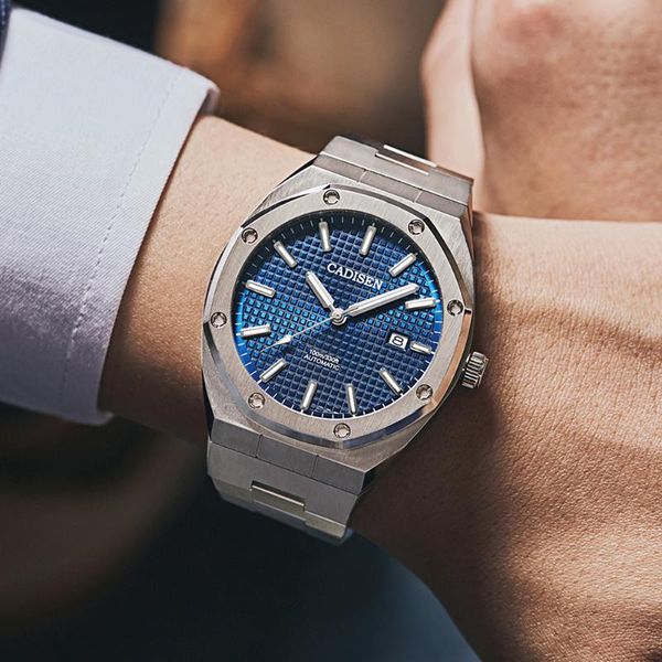 wristwatches 2021 cadisen men's watches mechanical automatic watch men 100m waterproof stainless steel wristwatch mens business for, Slivery;brown
wristwatches 2021 cadisen men's watches mechanical automatic watch men 100m waterproof stainless steel wristwatch mens business for, Slivery;brown