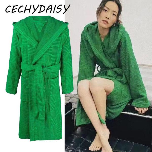 women's sleepwear zevity long coats jacket women clothing 2021 autumn winter green high street thick lace up hooded cardigan ropa mujer, Black;red
women's sleepwear zevity long coats jacket women clothing 2021 autumn winter green high street thick lace up hooded cardigan ropa mujer, Black;red
