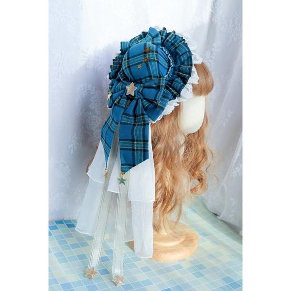 party masks lolita original hand-made blue star light hat headwear lace flower hairpin accessories cosplay lovely small props
party masks lolita original hand-made blue star light hat headwear lace flower hairpin accessories cosplay lovely small props