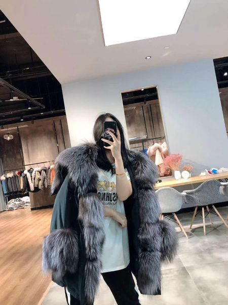 women's fur & faux oftbuy 2021 winter jacket women real coat big natural raccoon collar parka white duck down streetwear korea, Black
women's fur & faux oftbuy 2021 winter jacket women real coat big natural raccoon collar parka white duck down streetwear korea, Black