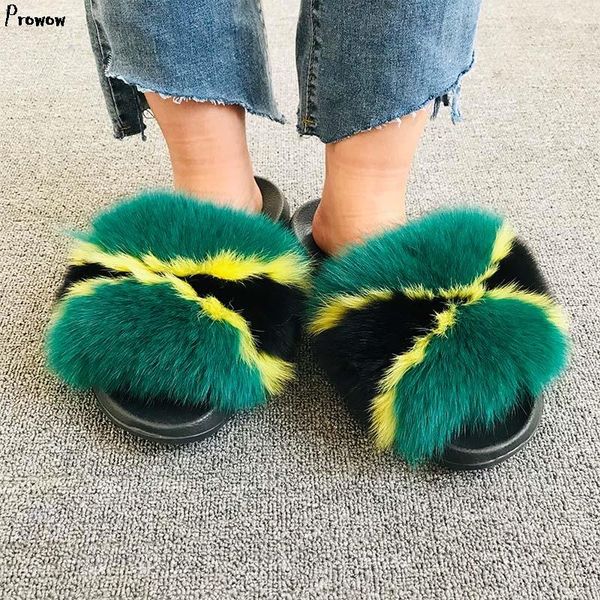 real fur slides summer woman slippers eva furry beach sandals soft and comfortable fluffy flip flops big size 45, Black
real fur slides summer woman slippers eva furry beach sandals soft and comfortable fluffy flip flops big size 45, Black