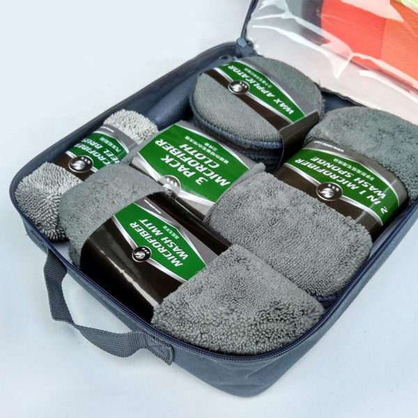 car sponge 9pcs cleaning kit wash supplies microfiber towel detailing wheel brush waxing combination tools
car sponge 9pcs cleaning kit wash supplies microfiber towel detailing wheel brush waxing combination tools
