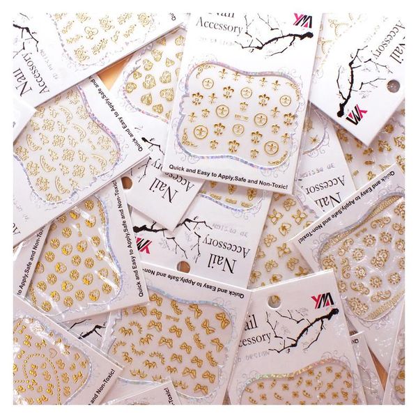 nail art decorations 30pcs sticker mixed 3d golden stickers nails accessories decals wrap decoration, Silver;gold
nail art decorations 30pcs sticker mixed 3d golden stickers nails accessories decals wrap decoration, Silver;gold