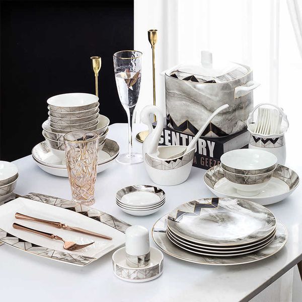 jingdezhen ceramic tableware, gift bowls, porcelain bowls and dishes, household nordic bone china bowls and chopsticks set
jingdezhen ceramic tableware, gift bowls, porcelain bowls and dishes, household nordic bone china bowls and chopsticks set