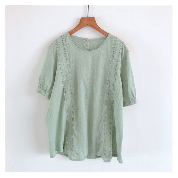 women's blouses & shirts lamtrip lacing stitch hollow out embroidery short sleeve cotton shirt tee mori girl 2021 summer o6a2, White
women's blouses & shirts lamtrip lacing stitch hollow out embroidery short sleeve cotton shirt tee mori girl 2021 summer o6a2, White