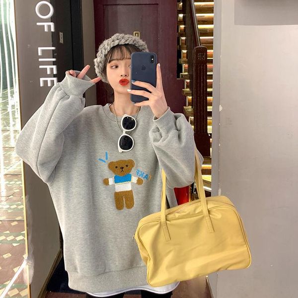 women's hoodies & sweatshirts harajuku style oversized 2021 loose plus size long-sleeved bear sweatshirt women kawaii clothing couple h, Black
women's hoodies & sweatshirts harajuku style oversized 2021 loose plus size long-sleeved bear sweatshirt women kawaii clothing couple h, Black
