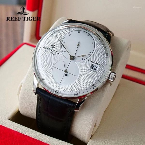 reef tiger/rt designer men automatic mechanical watches steel case brown leather strap relogio masculino wristwatches, Slivery;brown
reef tiger/rt designer men automatic mechanical watches steel case brown leather strap relogio masculino wristwatches, Slivery;brown