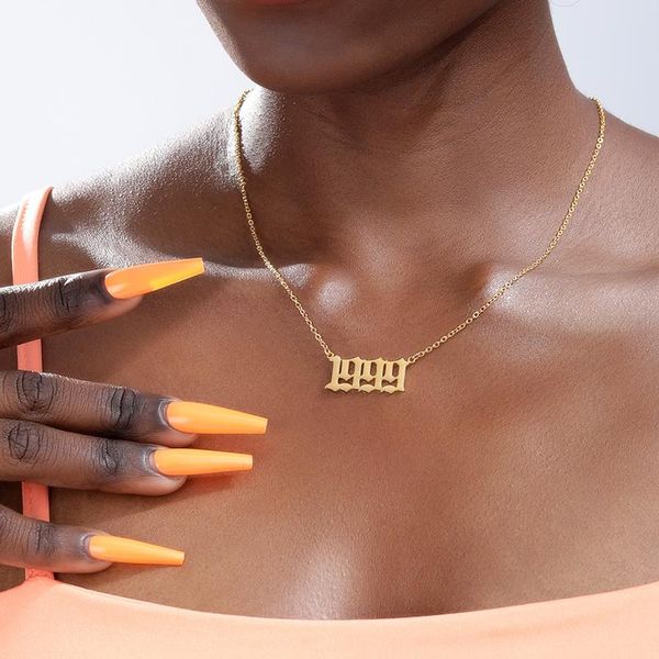 pendant necklaces gold silver color stainless steel birth year necklace for women men 1994 1995 1996 1997 1998 1999 long chain pendents
pendant necklaces gold silver color stainless steel birth year necklace for women men 1994 1995 1996 1997 1998 1999 long chain pendents