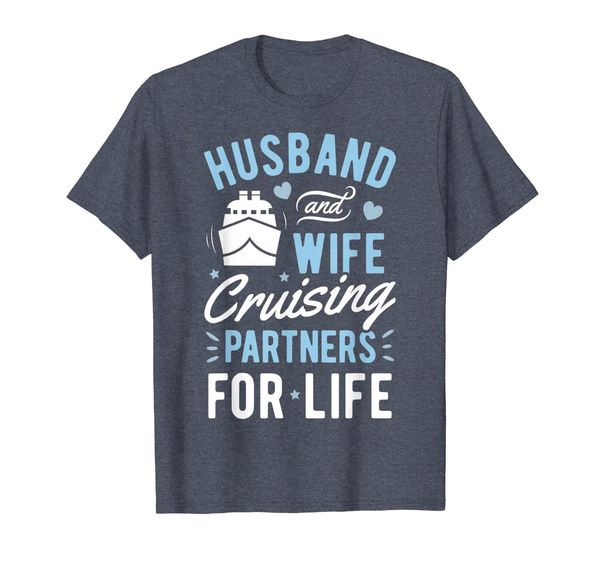 husband and wife cruising partner for life t shirt cruise, White;black
husband and wife cruising partner for life t shirt cruise, White;black