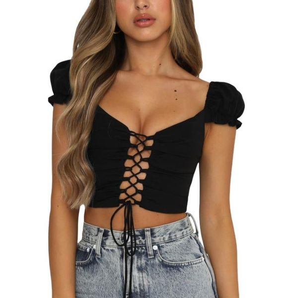 women's t-shirt women navel short sleeves with adjustable straps v-neck skinny fit summer clothing, White
women's t-shirt women navel short sleeves with adjustable straps v-neck skinny fit summer clothing, White