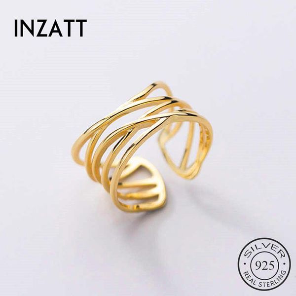 cluster rings inzareal 925 sterling silver irregular lines adjustable ring for fashion woman party geometry fine jewelry hiphop accessories, Golden;silver
cluster rings inzareal 925 sterling silver irregular lines adjustable ring for fashion woman party geometry fine jewelry hiphop accessories, Golden;silver