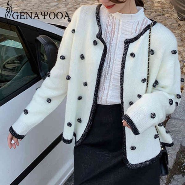 genayooa elegant cashmere sweater long sleeve knitted winter cardigan coat dot cardigans ladies jumpers femme 210417, White;black
genayooa elegant cashmere sweater long sleeve knitted winter cardigan coat dot cardigans ladies jumpers femme 210417, White;black