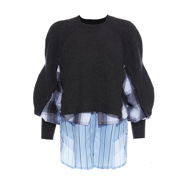 pants spring girls fashions clothes around the neck sleeves mesh a variety of plaid patterns sewing fake two shir piece sweater, White
pants spring girls fashions clothes around the neck sleeves mesh a variety of plaid patterns sewing fake two shir piece sweater, White