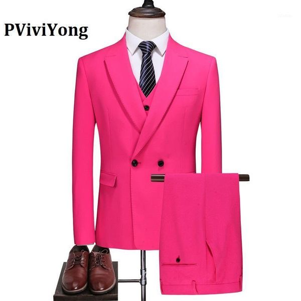 men's suits & blazers pviviyong brand 2021 suit men groom wedding rose slim business three-piece (jackets + vest pants) 6712, White;black
men's suits & blazers pviviyong brand 2021 suit men groom wedding rose slim business three-piece (jackets + vest pants) 6712, White;black