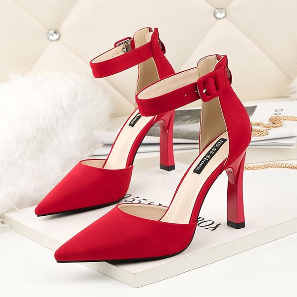 dress shoes high heels ladies summer elegant pointed toe stiletto pumps women fashion buckle strap sandals woman, Black
dress shoes high heels ladies summer elegant pointed toe stiletto pumps women fashion buckle strap sandals woman, Black